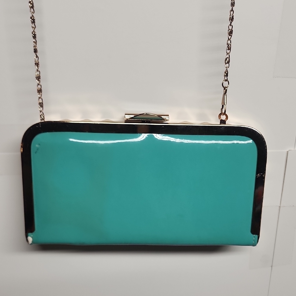SanMorris Made In Turkey Vintage Elegant Turquoise Crossbody Bag. Classy.